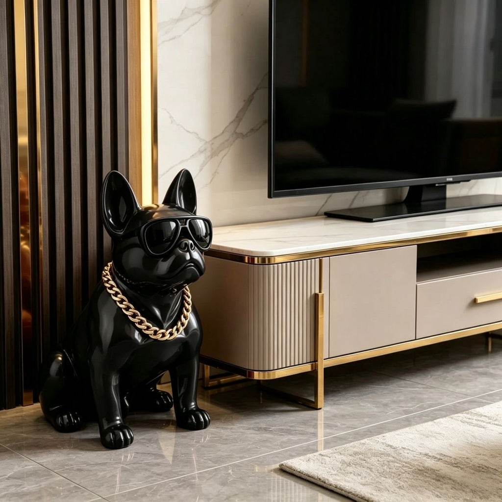 Large Frenchie Floor Statue