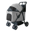 Large Space Pet Stroller — Grey