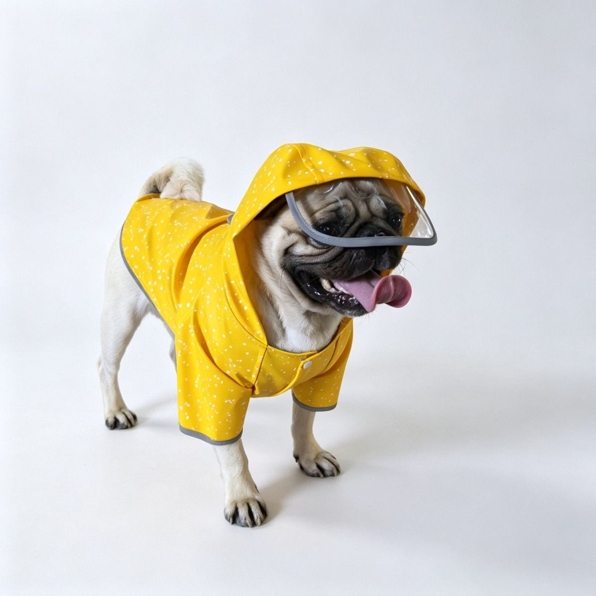 Speckled Visor Pet Raincoat