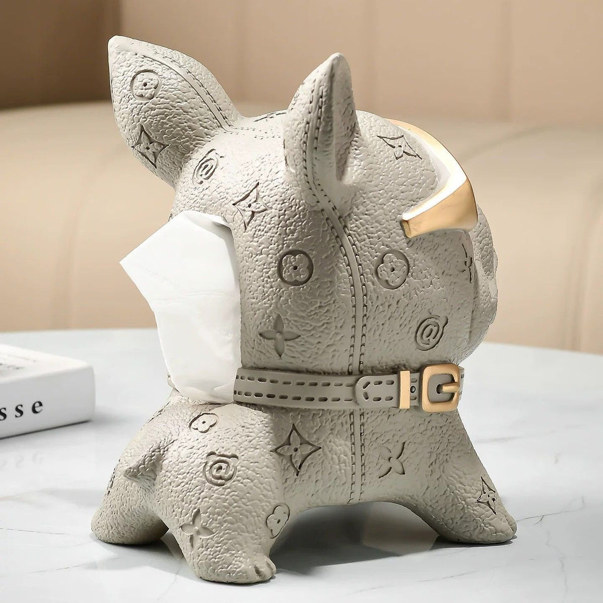 French Bulldog Tissue Holder