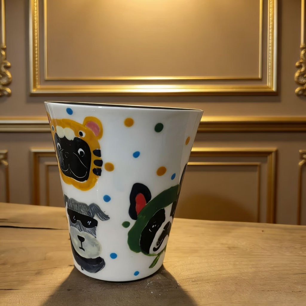 Frenchie Polka Dot Owner's Cup — Hand-Painted