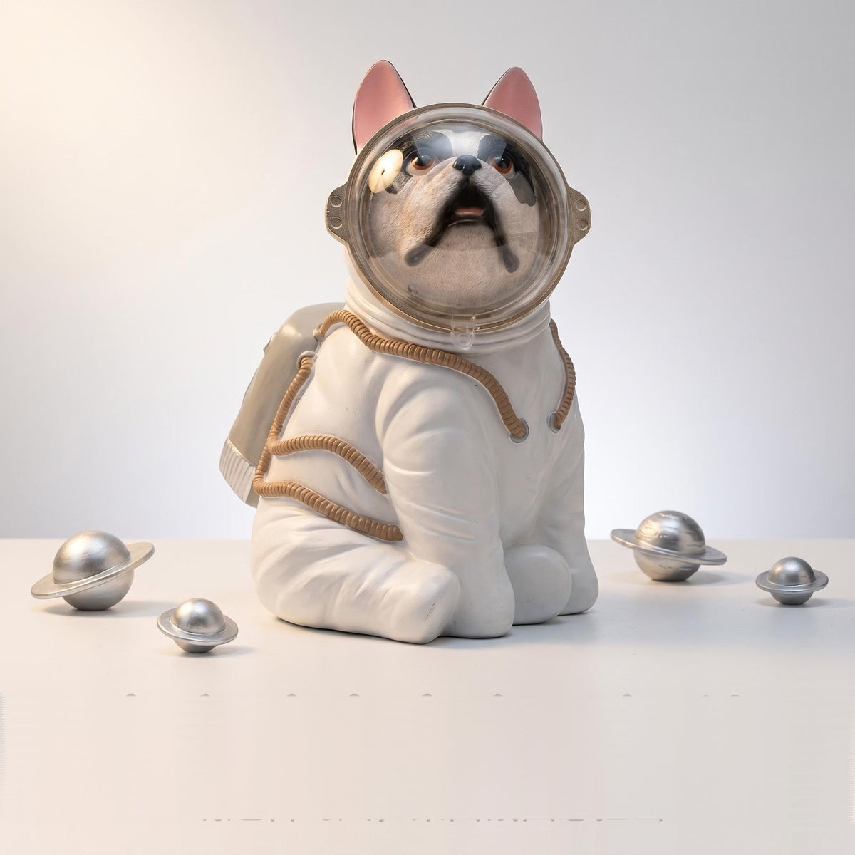 Astronaut Frenchie Statue