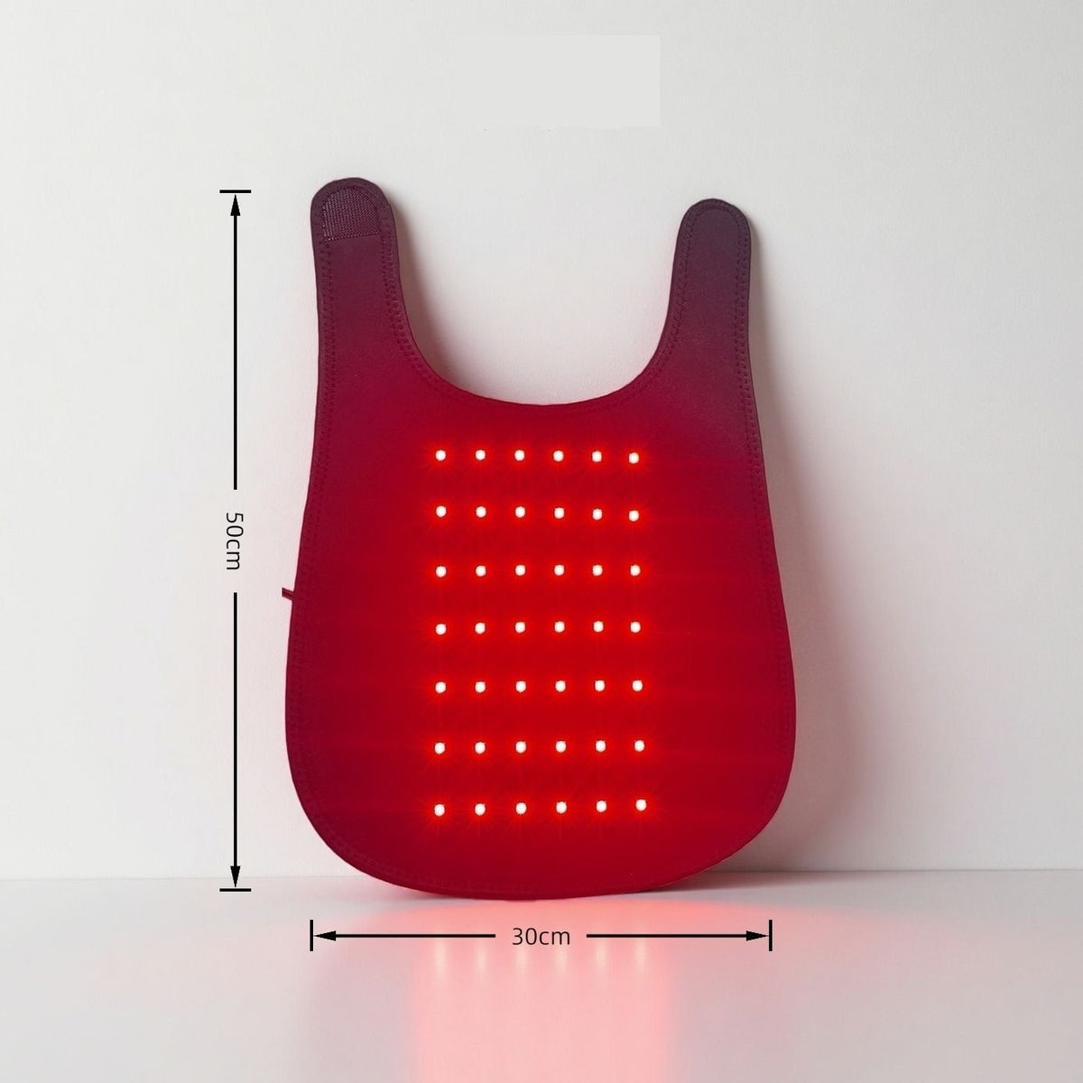 Large red LED panel ~30×50 cm — size reference