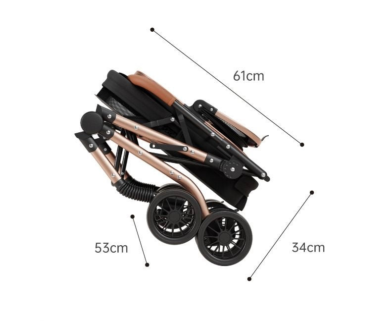 Folded stroller dimensions