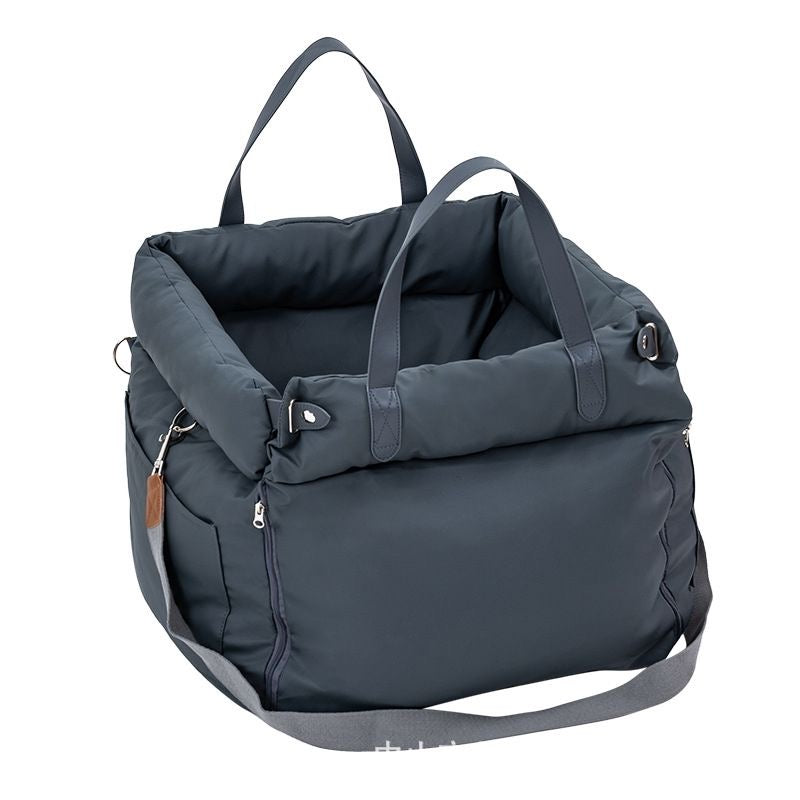 Grey charcoal booster carrier studio view