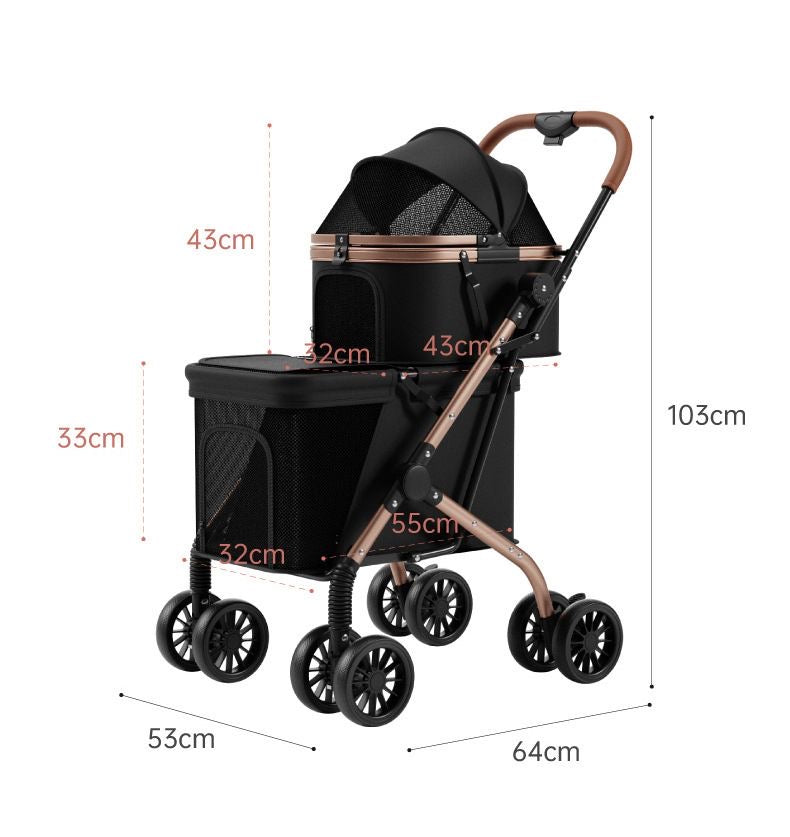 Open stroller dimensions