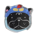 Superhero Helmet Frenchie acrylic fridge magnet