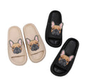 Frenchie cloud slide sandals — Beige and Black pairs lifestyle