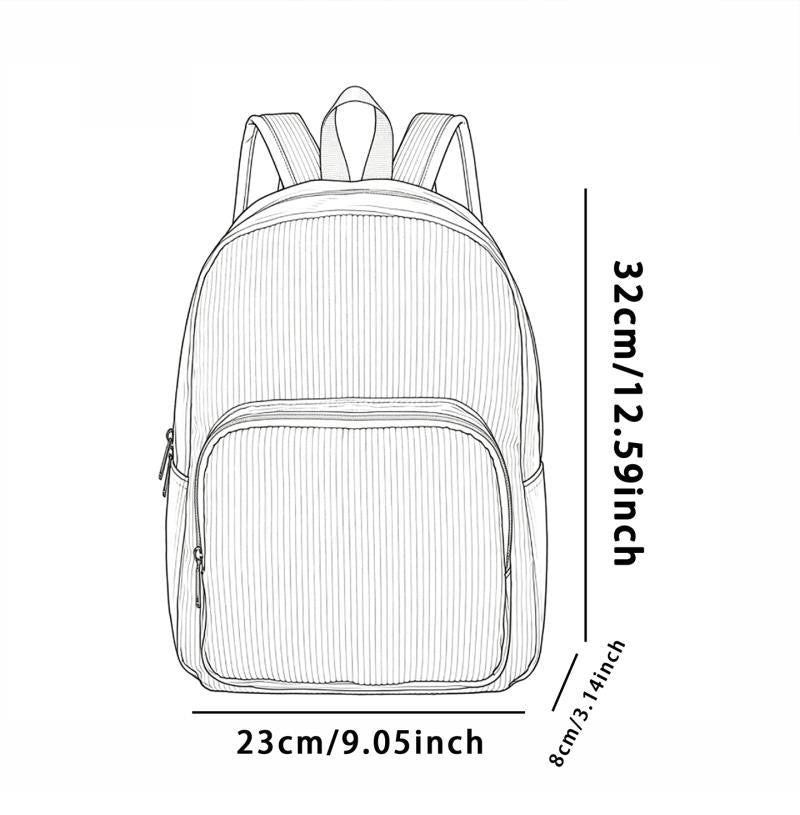 Frenchie Corduroy Mini Backpack product specifications