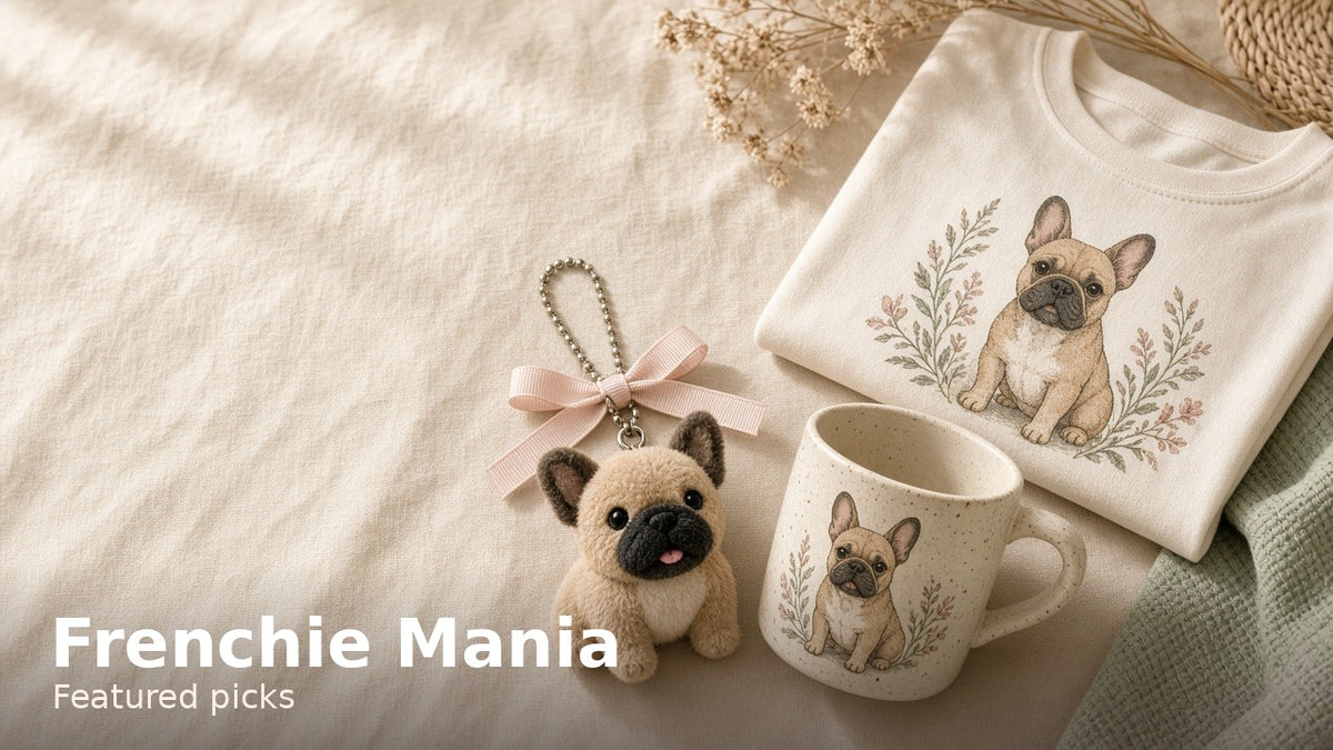 Frenchie Mania homepage hero poster