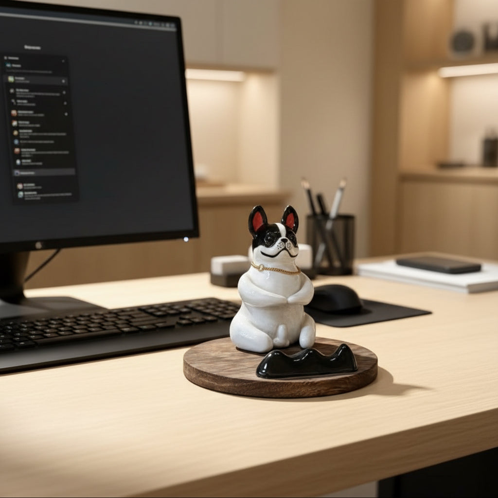 Frenchie Ceramic Phone Stand — Cheeky Novelty